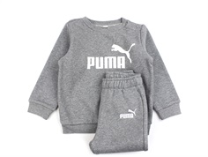 Puma medium gray heather minicats jogger sweatset